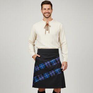 Traditional Scottish Cotton Kilt Pride of Scotland Hybrid Utility Kilt